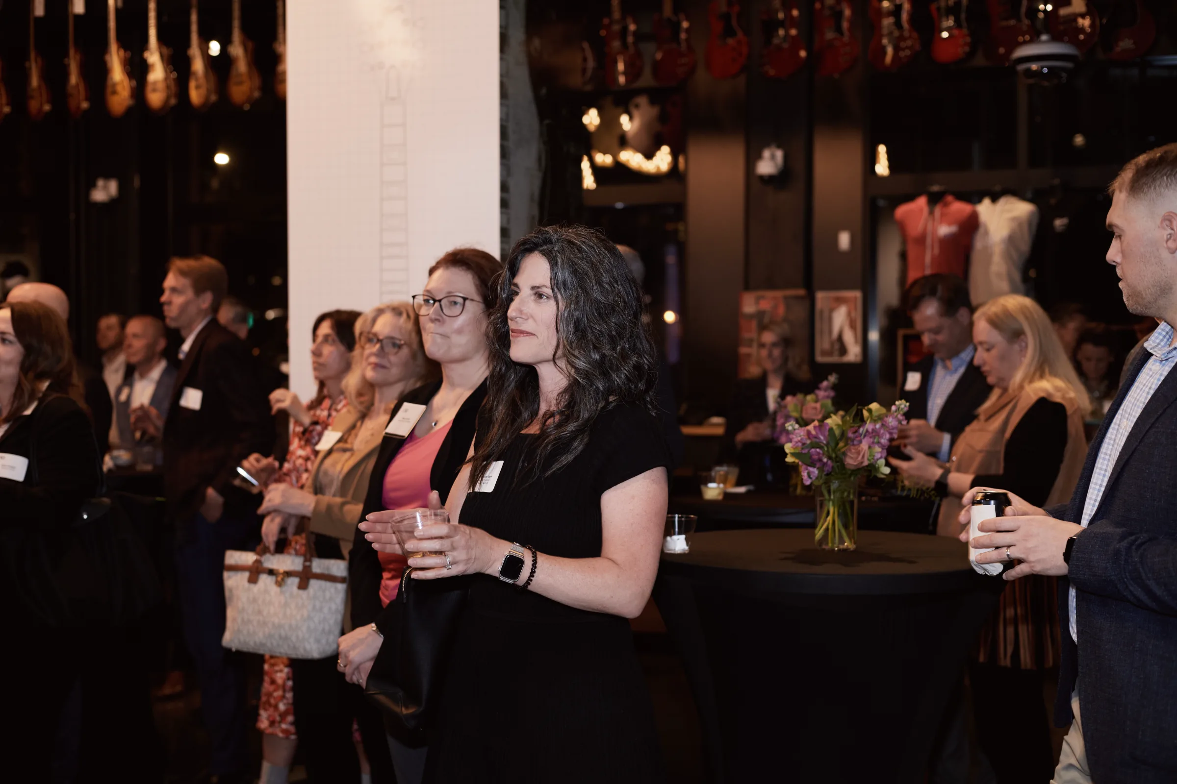 Candid moment at corporate event