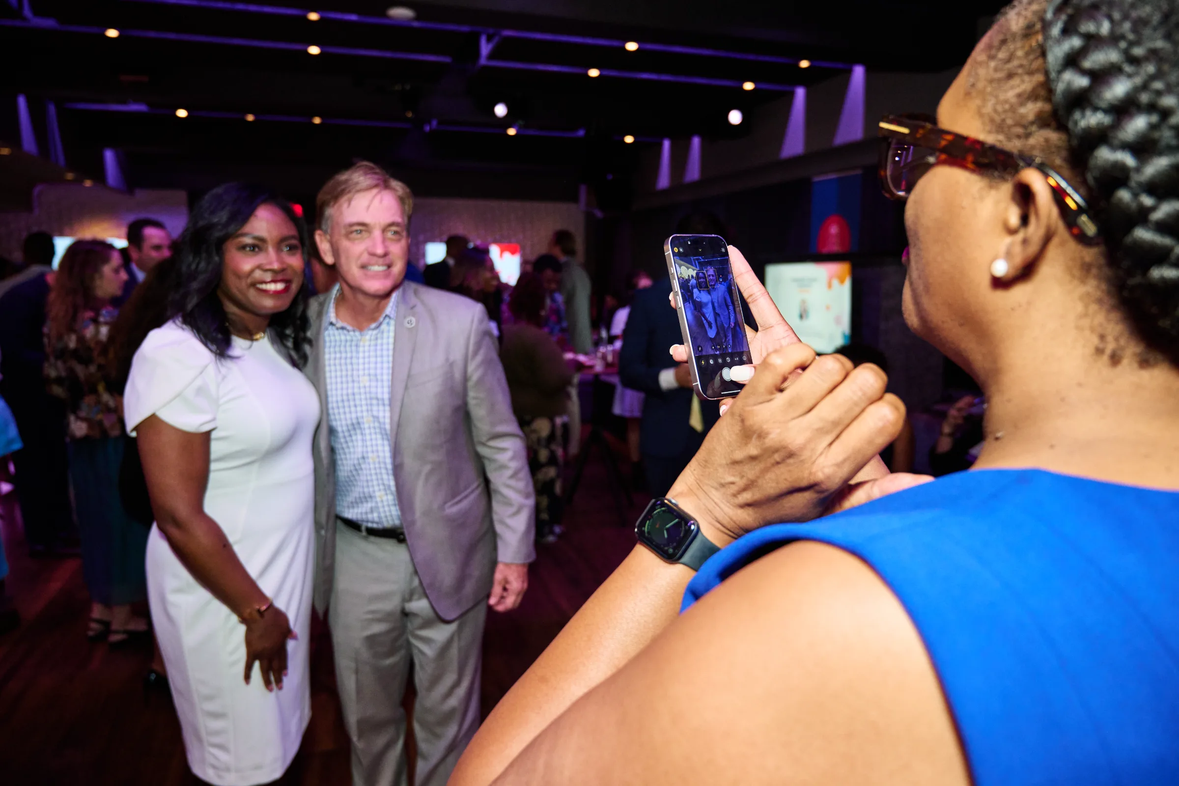 Professional photography at a social networking event